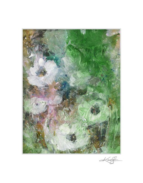 Floral Delight 69 - Textured Floral Abstract Painting by Kathy Morton Stanion by Kathy Morton Stanion