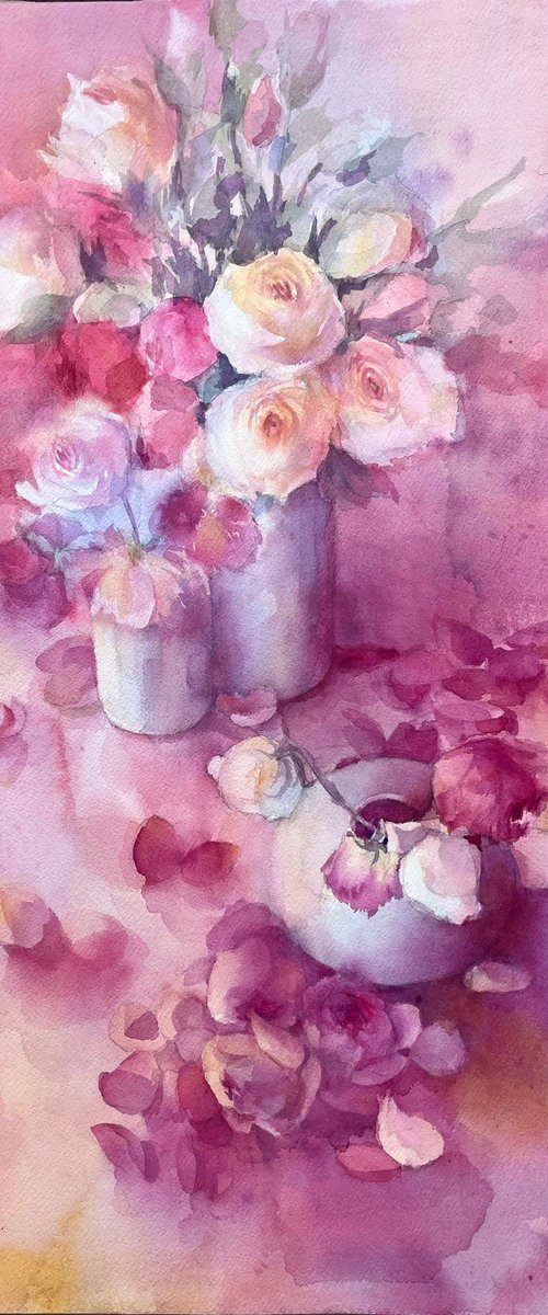 Romantic rose corner by zhengyang Ruan