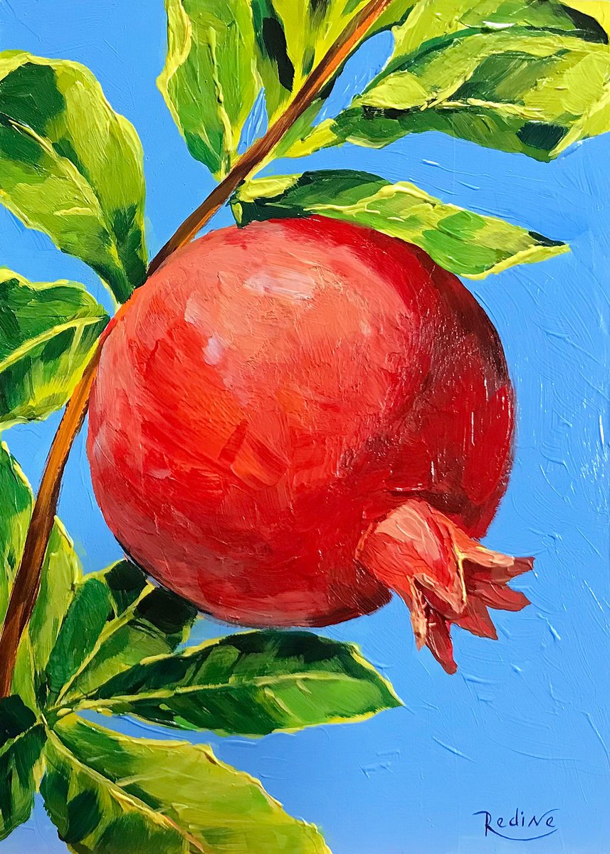 Pomegranate Acrylic Painting By Irina Redine Artfinder 4b6cffad2fe2407cbeb870c609958b2e Opt