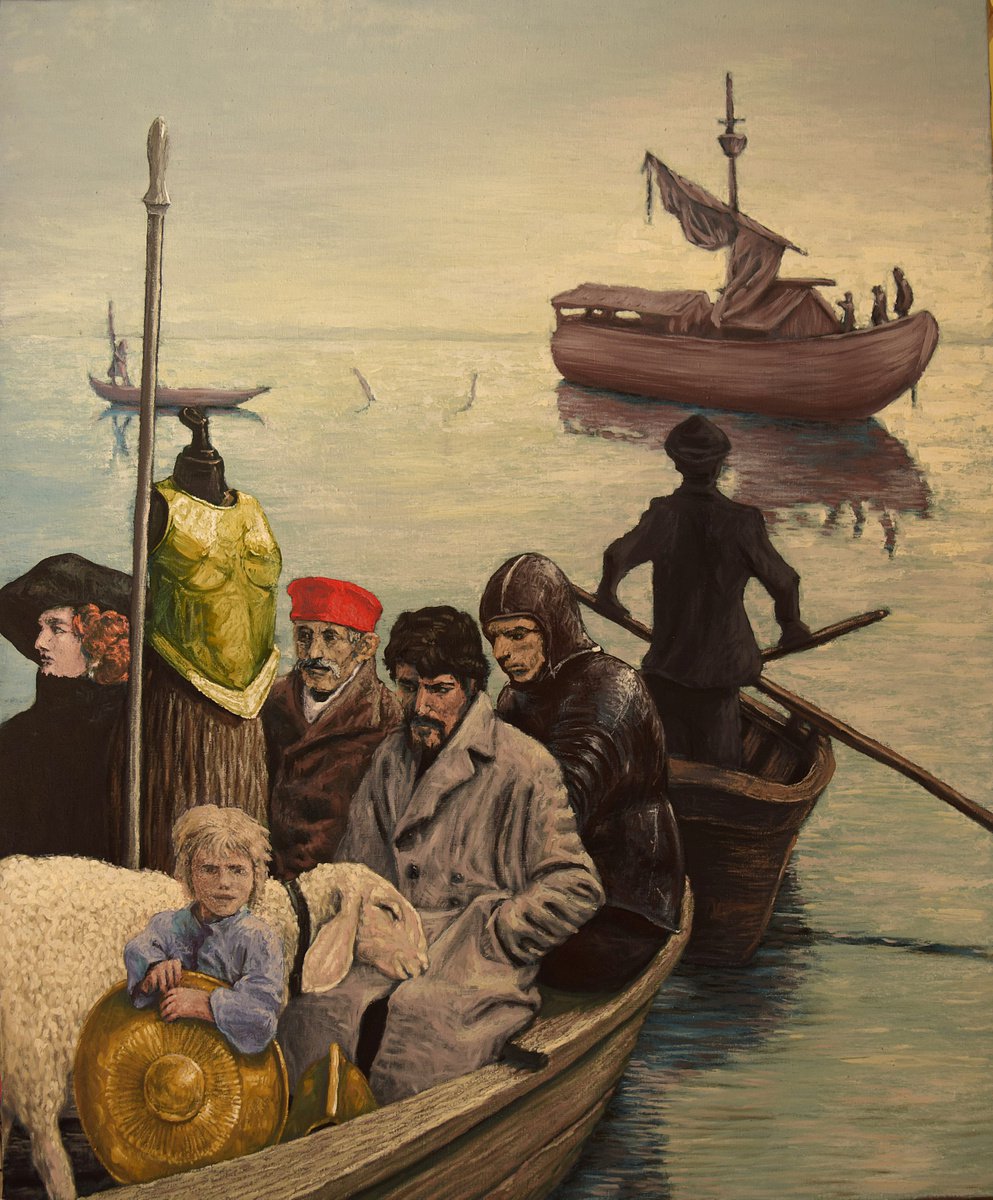 Portrait Oil Painting By Antonio Mele, 32 X 39, Palinuro