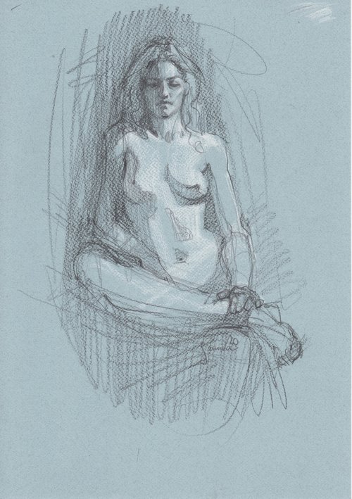 Nude sexy girl by Samira Yanushkova