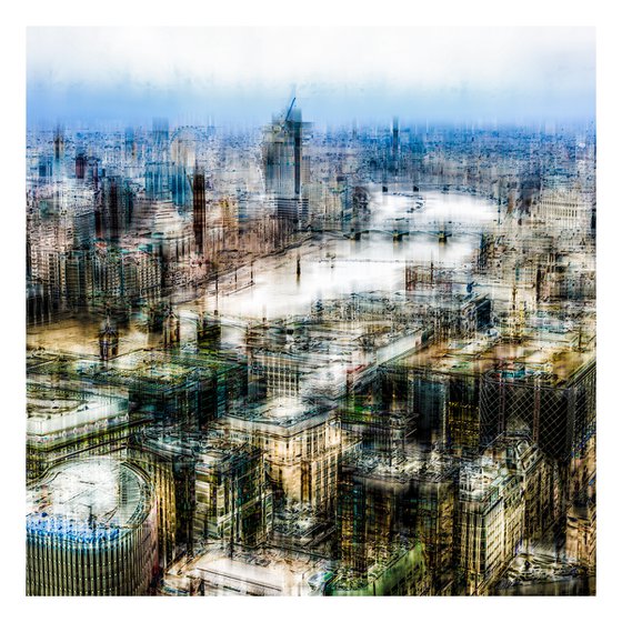 Agitated Views #5: London Arial View (Limited Edition of 10) Print #2/10