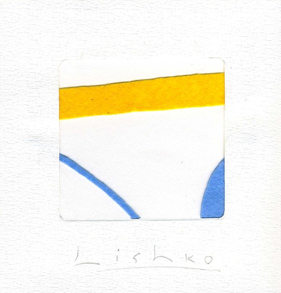 YELLOW AND BLUE 15.5*15 CM / 6,10*5,90 INCH \