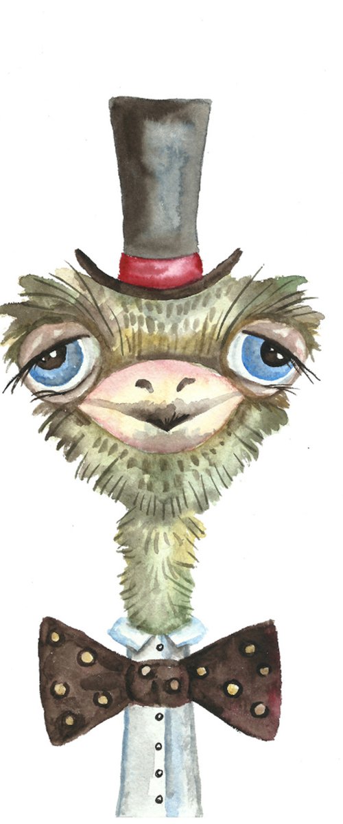 Ostrich by Elena Razina