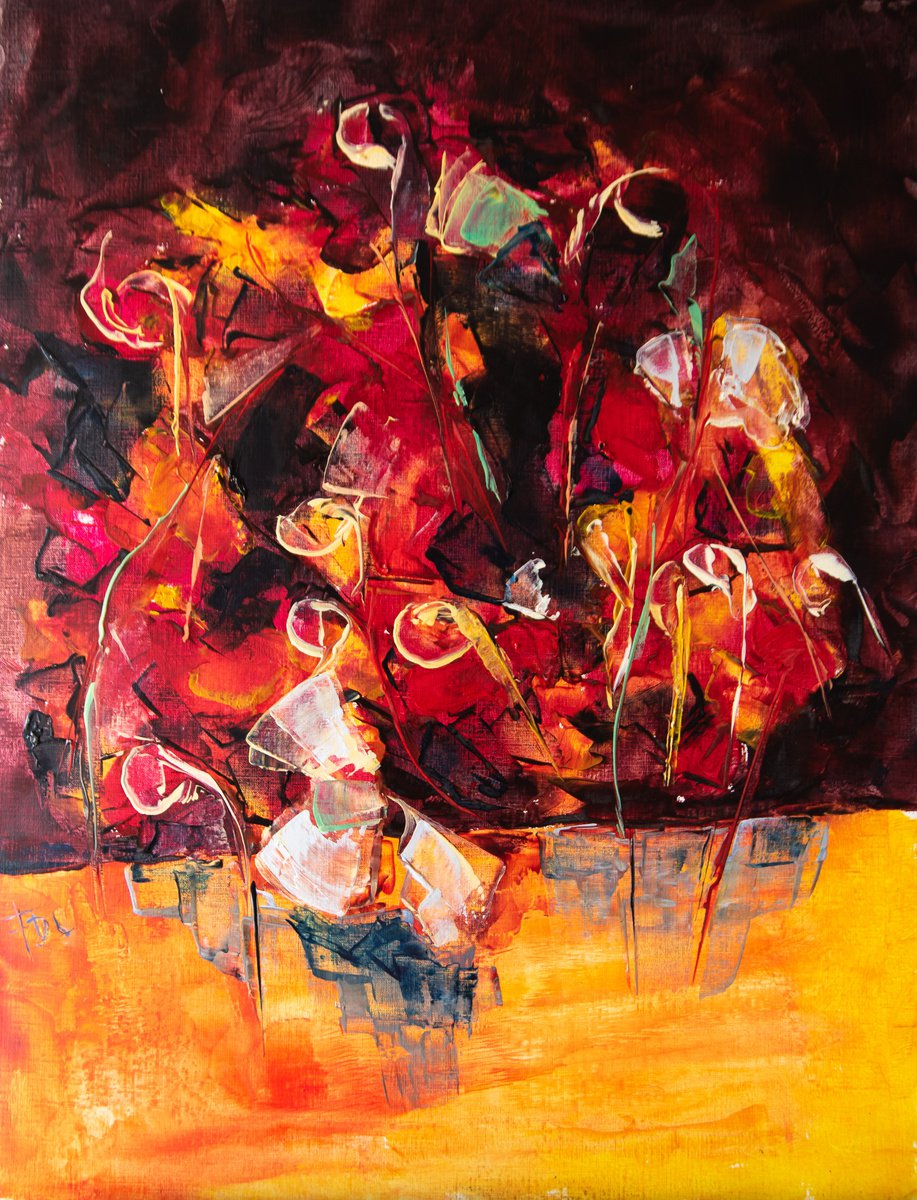 Bouquet rouge by Fran�oise Dugourd-Caput