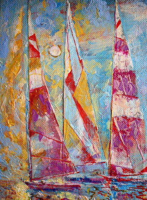 Sail at Sea by Rakhmet Redzhepov