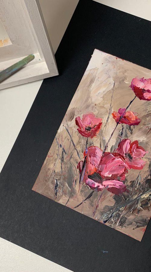 Poppies Pink Flowers. by Vita Schagen