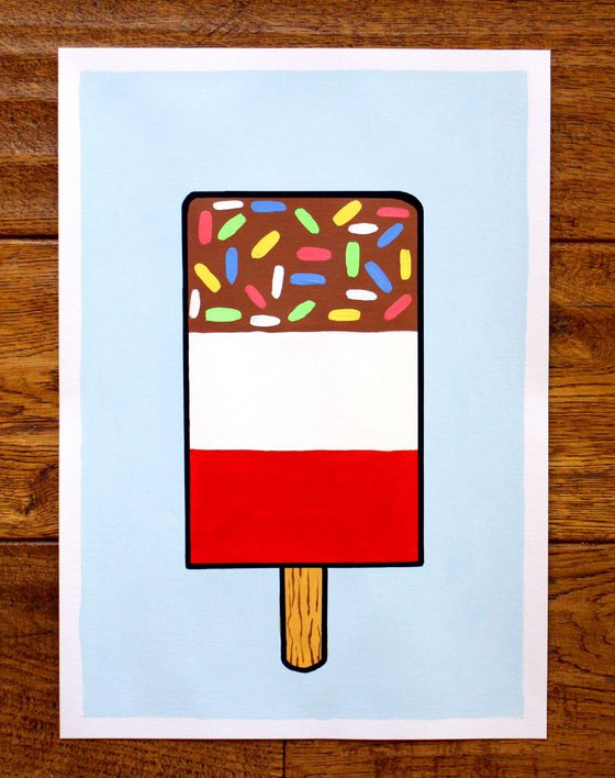 Fab Lolly Pop Art Painting On Paper