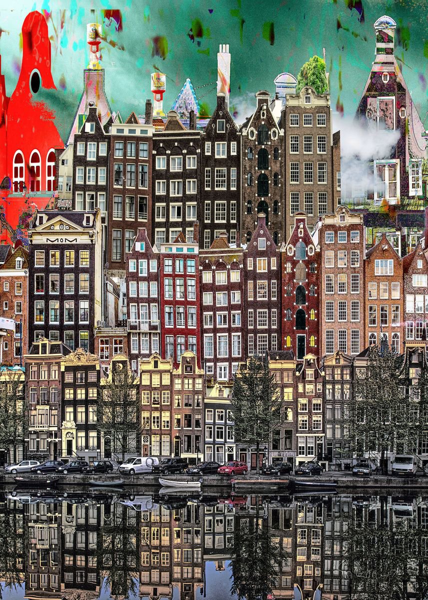 Expressive Photograph , Amsterdam View Opus 67 By Geert Lemmers Fpa, 39 X 31, Artwork For Sale On Artfinder