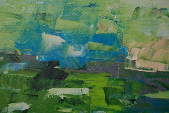 Blue Green landscape 1 (ref#:479-4P)