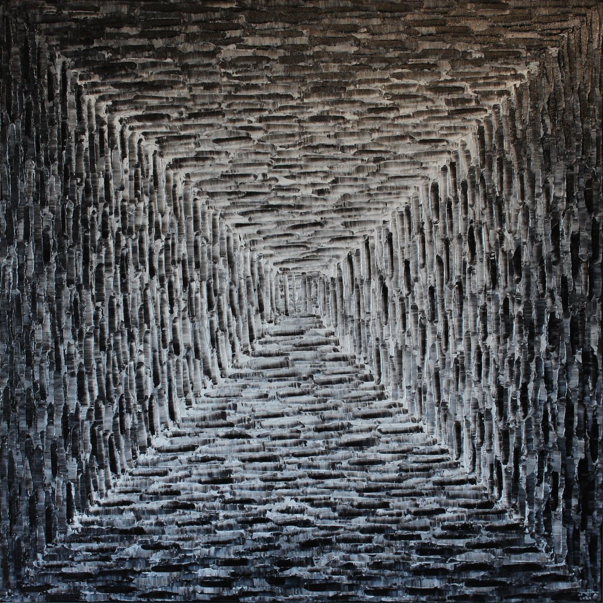  Large Square Black And White Gradient By Jonathan Pradillon, 31 X 31, Artwork For Sale On Artfinder