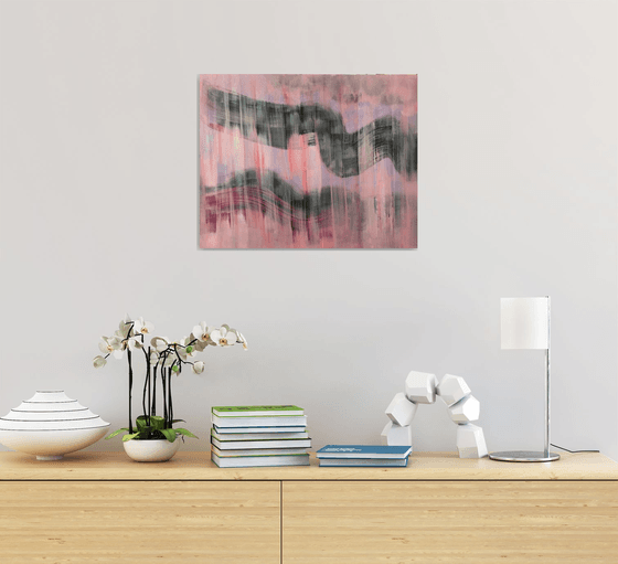 Abstract Black & Pink