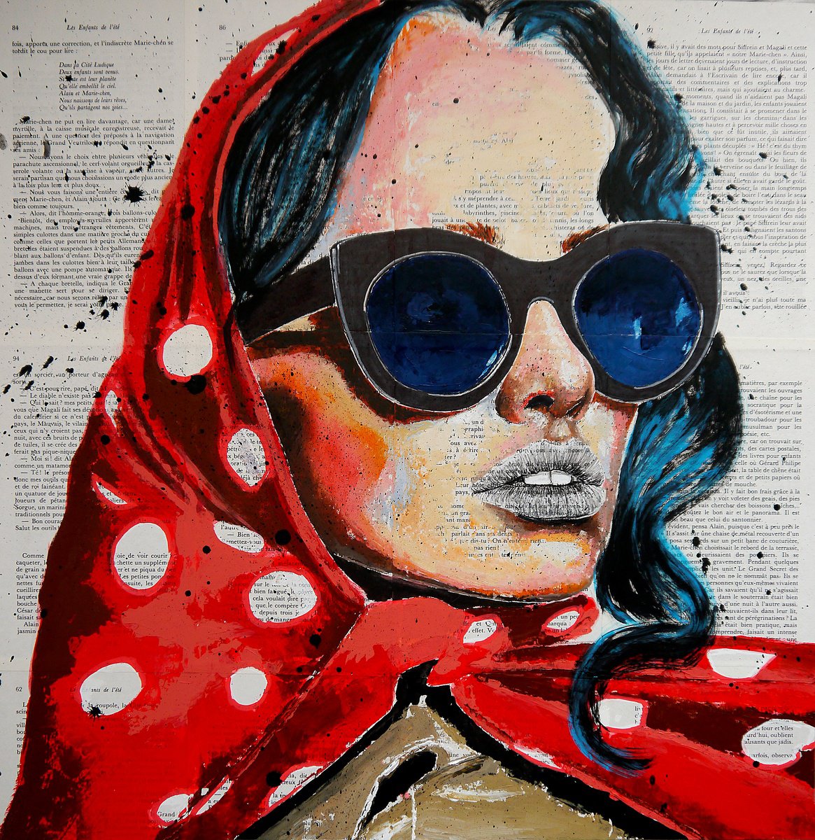 Portrait PS 198 Le Chaperon Rouge - READY TO HANG - HOME - Gift by Bazevian DelaCapucinire