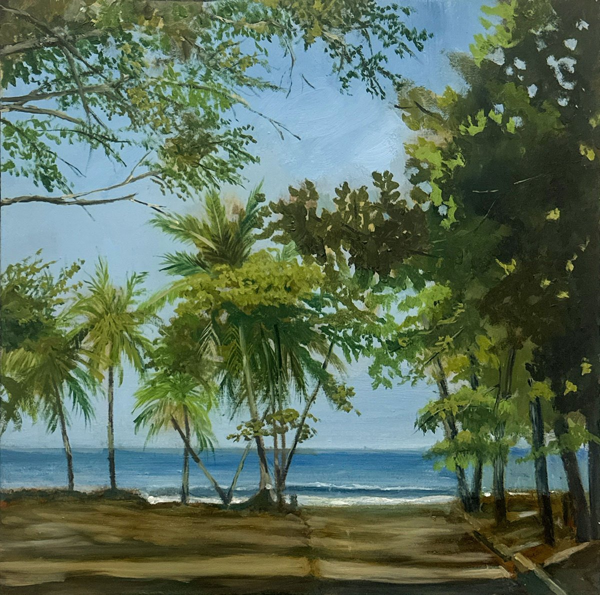 First Glimpse At The Sea By Dennis Crayon, 10 X 10, Artwork For Sale On Artfinder