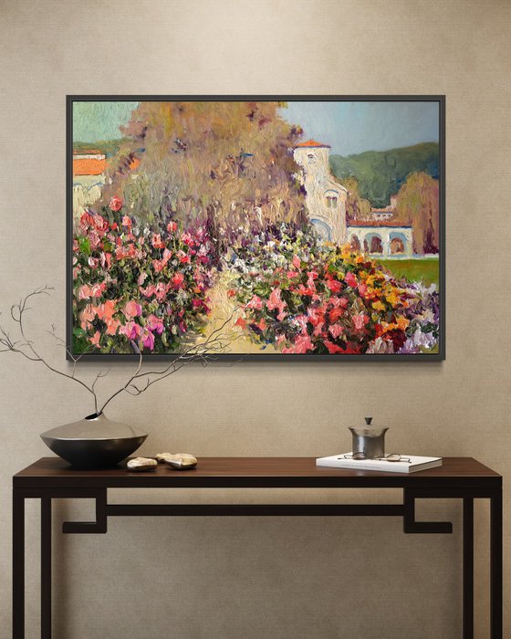 Garden With Roses