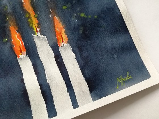 Candles painting