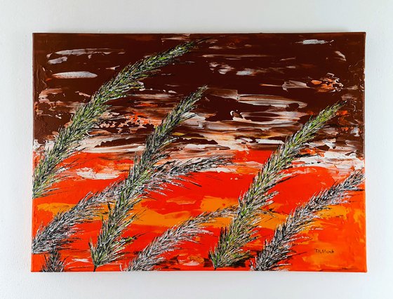 Grass In Brown Color