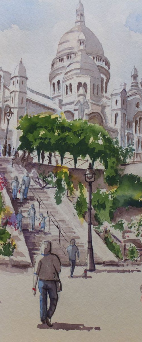 Montmartre: Church of the Sacred Heart by David Harmer
