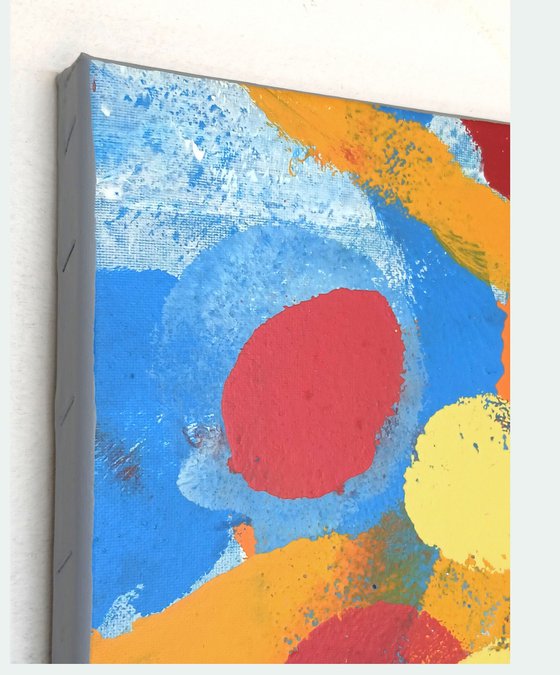 Spotty Pop Painting - JIZZ 03 - Lemon