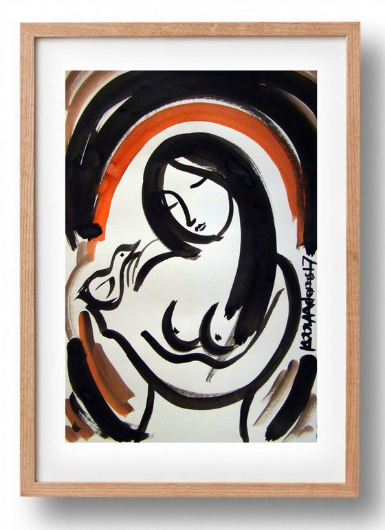 'Woman with Dove'