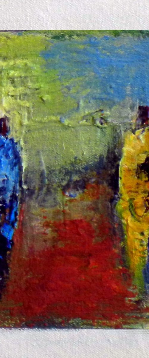 Daily Painting Abstract Study - A008 10x10 by BenWill