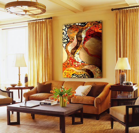 Klimt inspired abstract