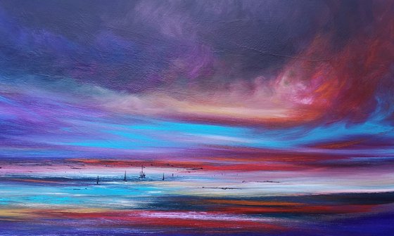 A Beautiful Day - seascape, emotional, panoramic