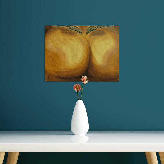 "Abstract Ripe peaches", 40*30