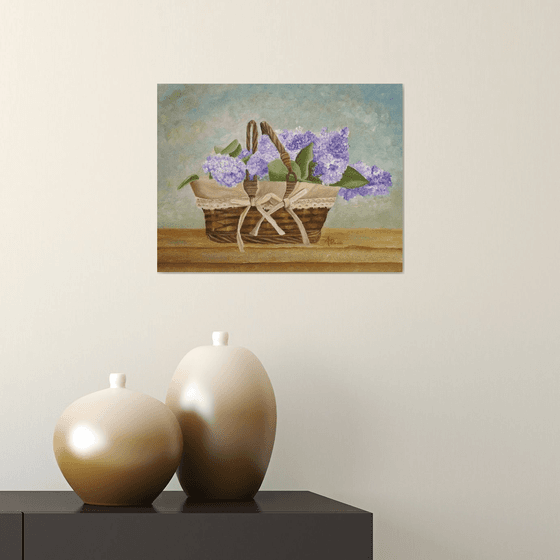 Basket of Lilacs