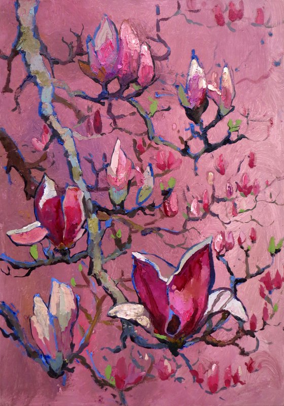 Magnolia blossom Painting