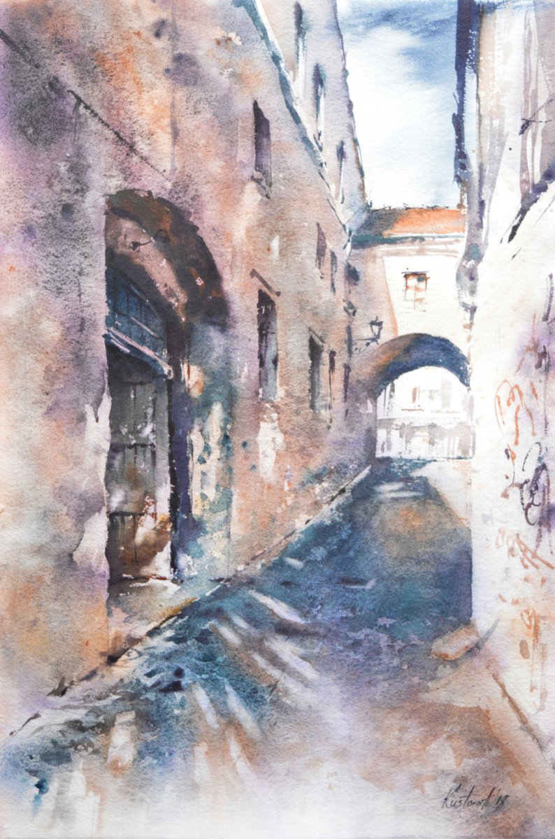 Street of old city by Anastasia Kustova