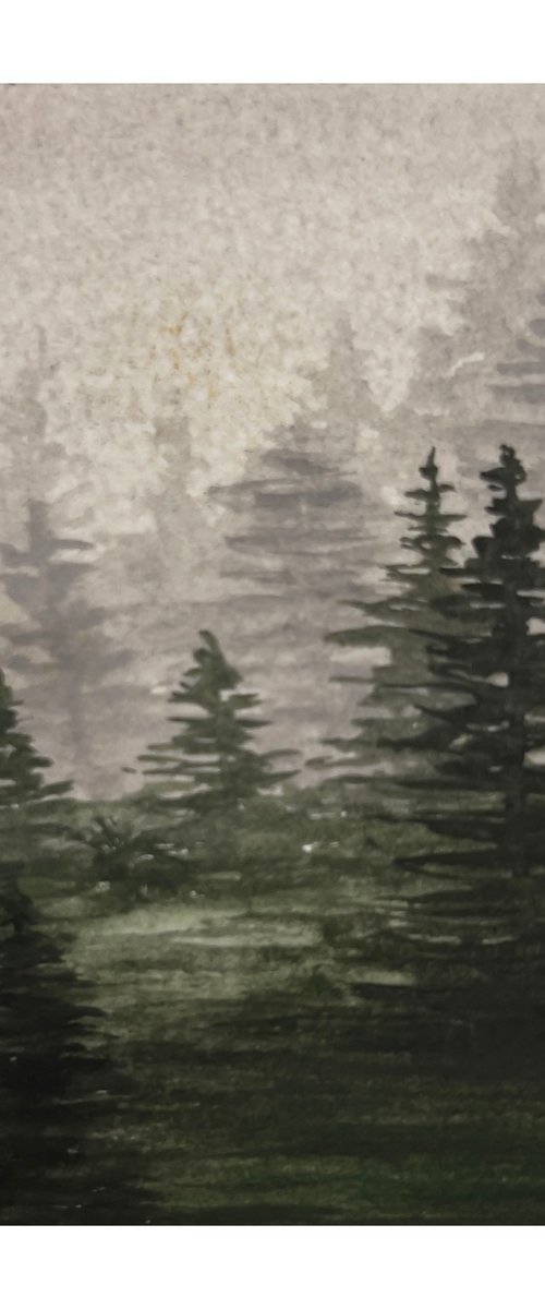 Waldlandschaft Part I - Miniature Art by Sophie Kruszynski