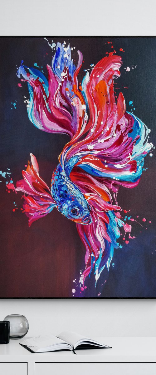 Betta fish by Anna Cher