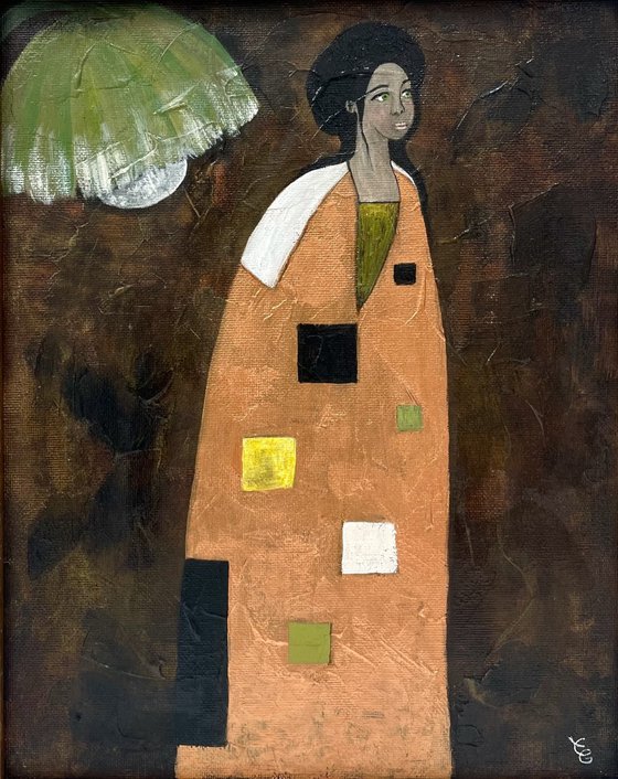 The woman with green eyes