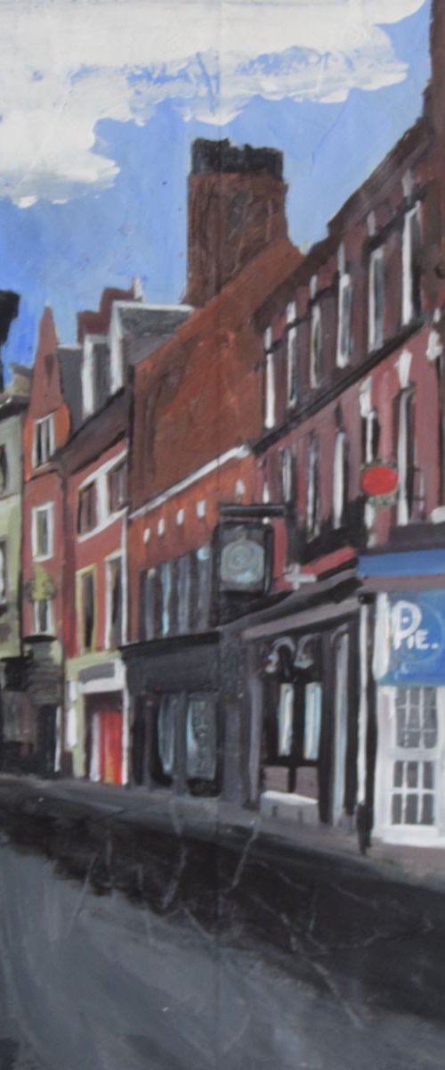 Hull, A View of the Old Town Near the Market by Andrew  Reid Wildman