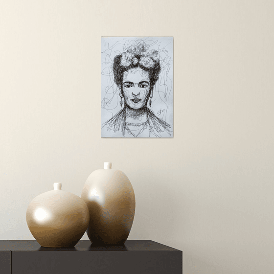 Frida Kahlo III /  ORIGINAL PAINTING