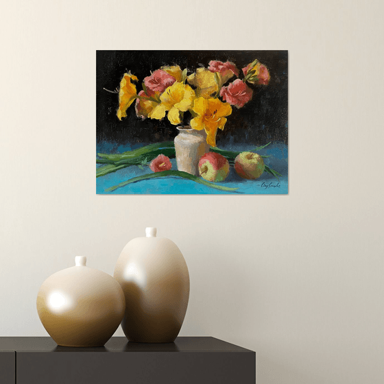 Yellow Lilies with Still Life