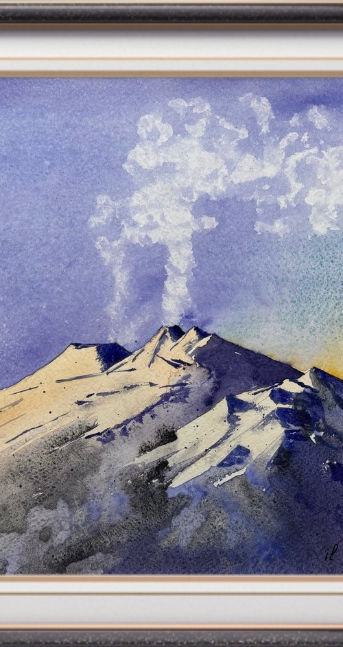Sicilian Sunrise Volcano Etna by Yuliia Sharapova
