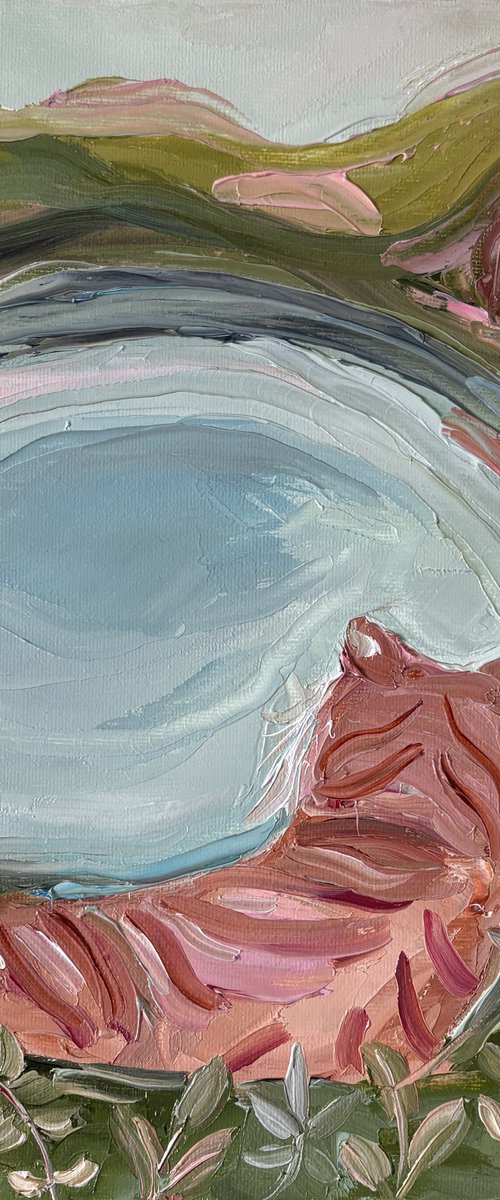 Naïve impasto Tiger jungle river by Daniela Nocito