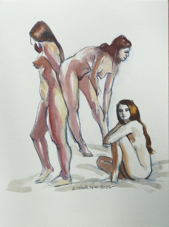 Female nude various poses