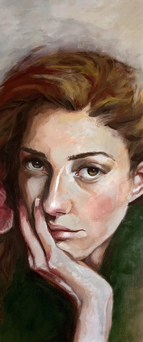 The girl with the Rose by Maria Romano