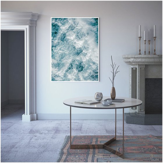 Vertical Abstract - 'Amphitrite' - Aerial Photography Canvas