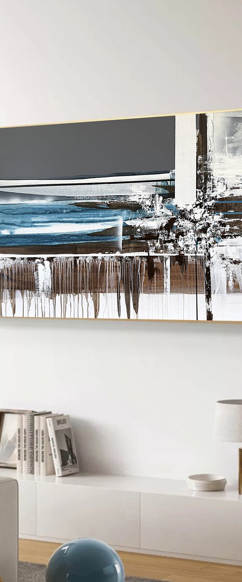 Deep Current in Blue and Earth by Tatiana Malinovscaia