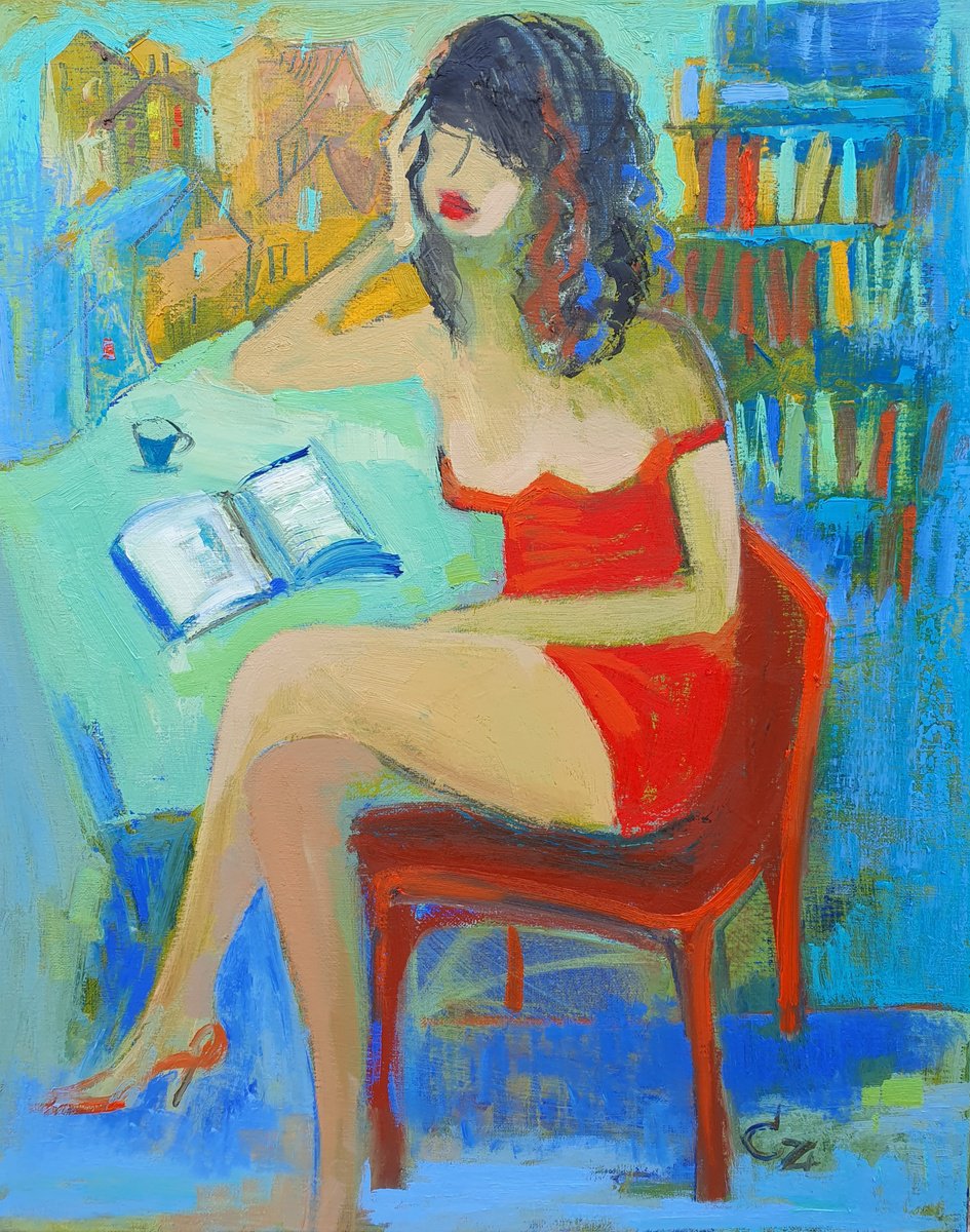 Impressionistic Portrait Oil Painting By Victoria Cozmolici, 16 X 20", Romance Novel, Original Artwork