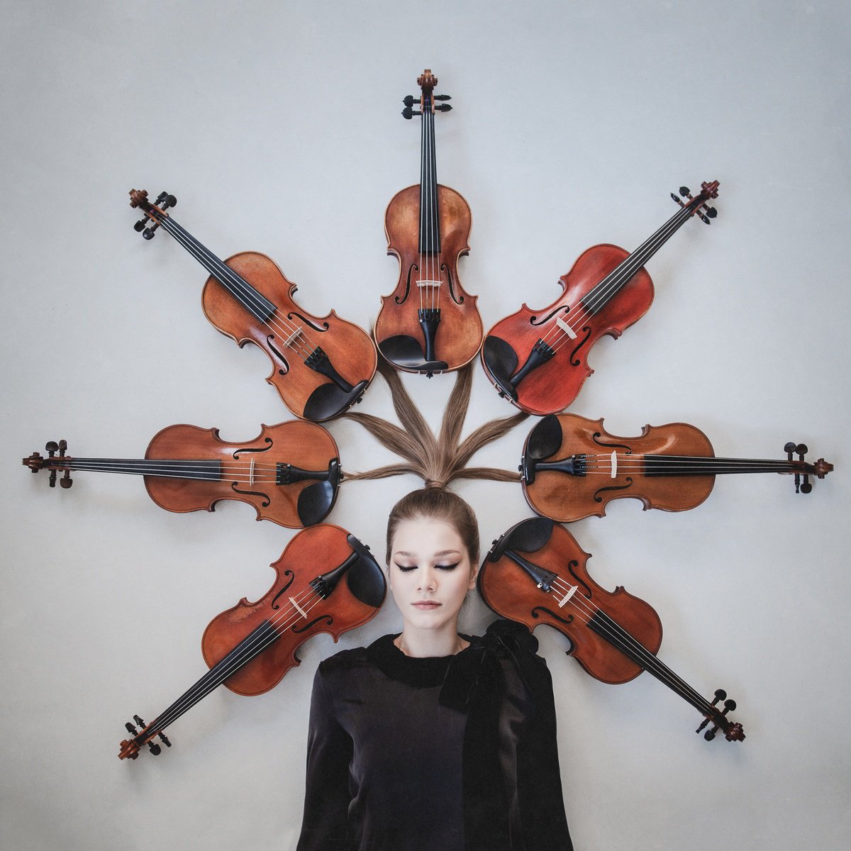 Surrealistic Portrait Photograph By Dasha Pears, 31 X 31, The Four Seasons - Vivaldi, Original Artwork