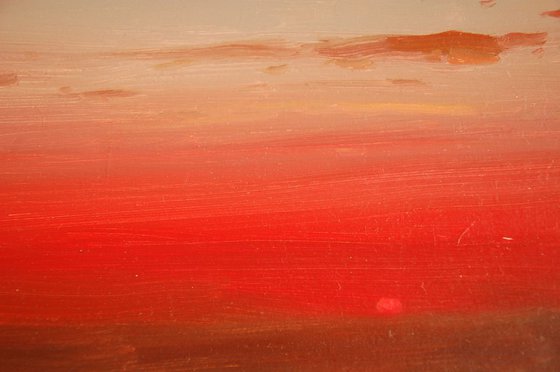 Evening moment 18x44 cm