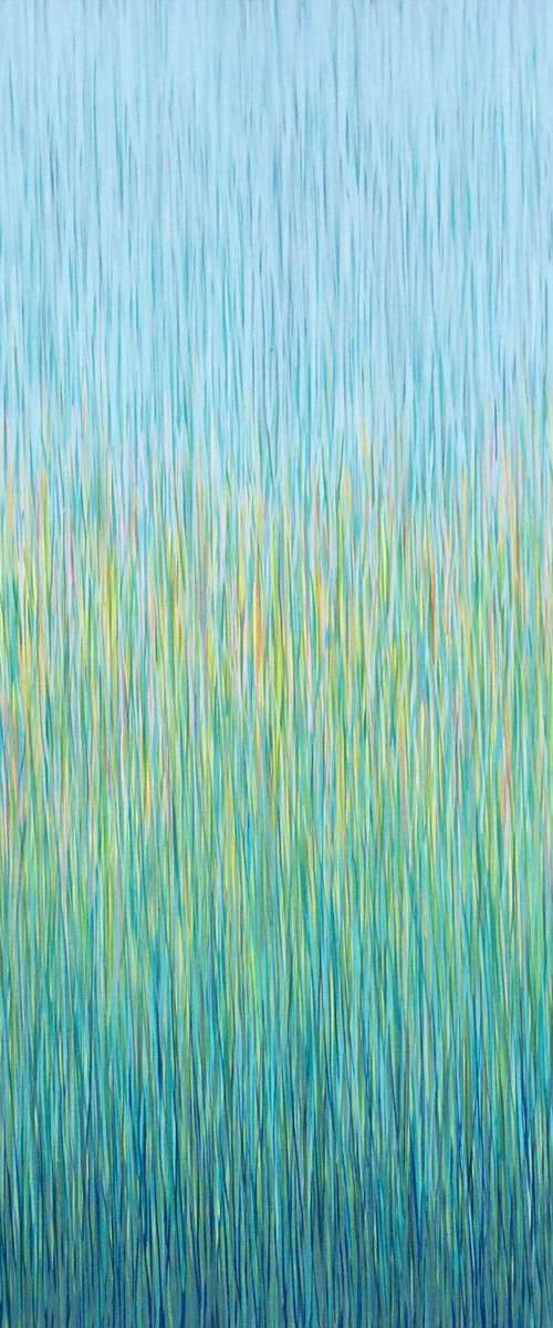 Grassland Rains 101 cm square by George Hall