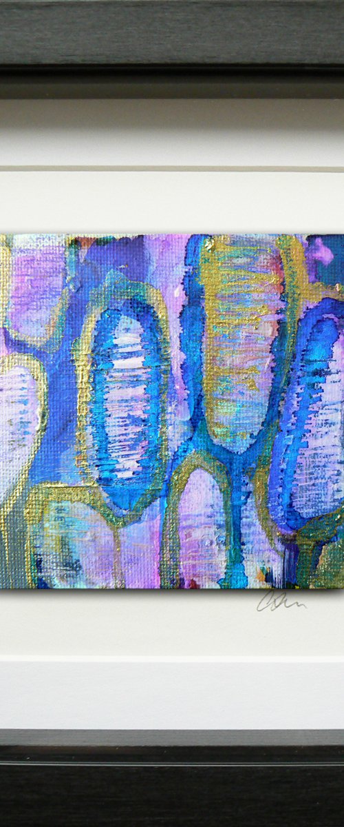Mini original abstract #305 (original miniature abstract) by Carolynne Coulson