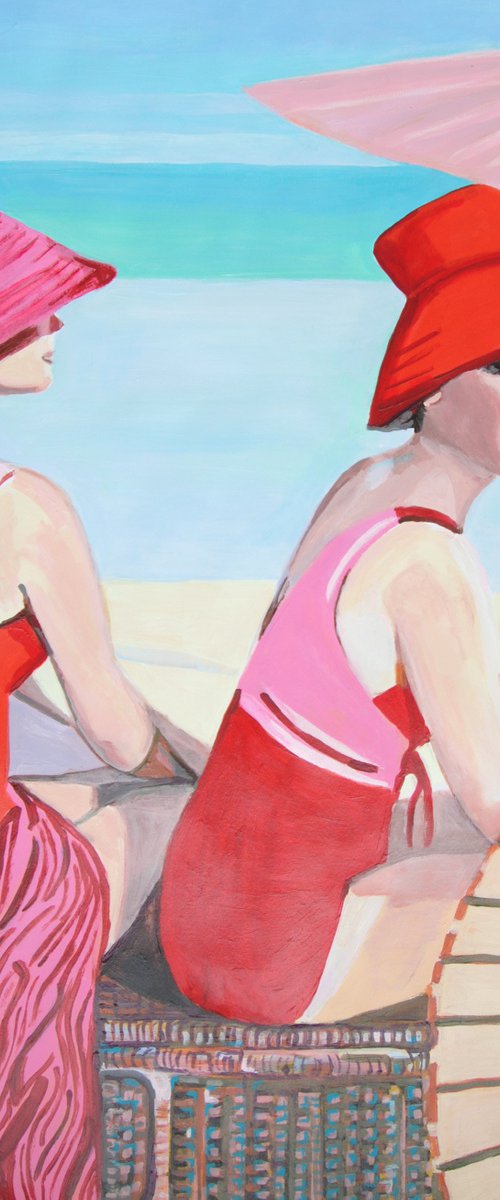 At the beach / 81 x 72 cm by Alexandra Djokic