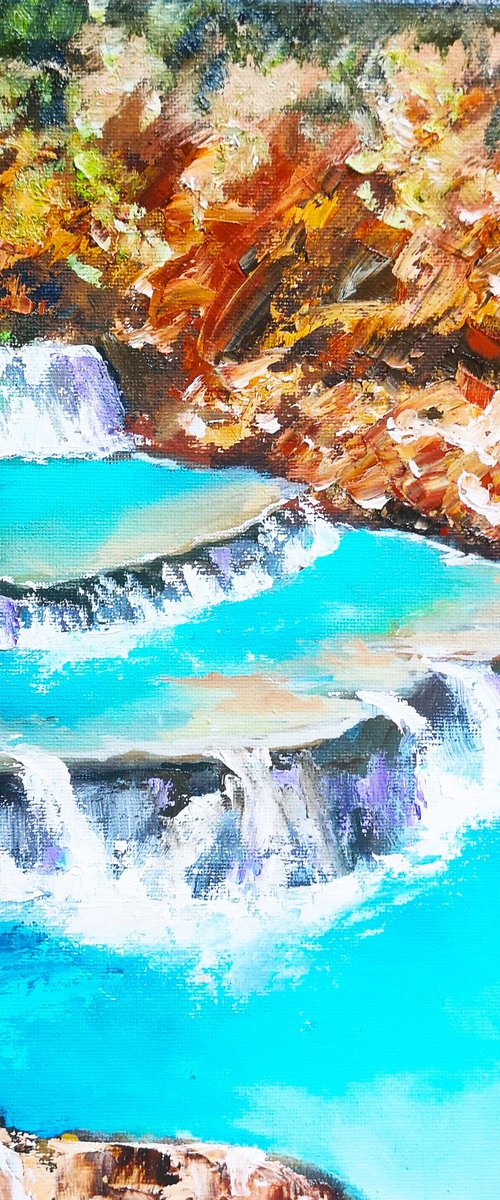 Arizona waterfall by Tatajana Obuhova